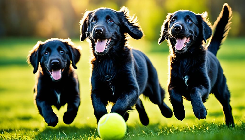 Discover the Endearing Charm of Flat-Haired Retriever Puppies